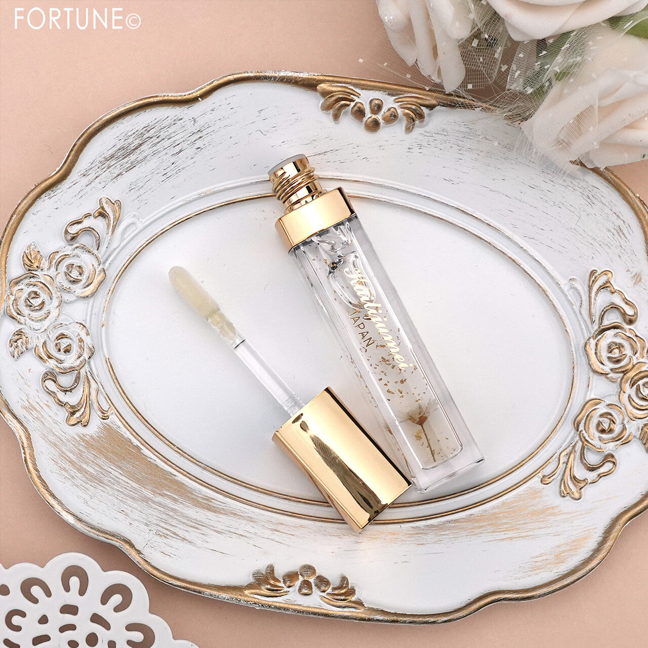 Kailijumei（カイリジュメイ）　フルールロココシリーズ フラワーリップ＆リップエッセンスキット　『Kailijumei　フラワーリップエッセンス』