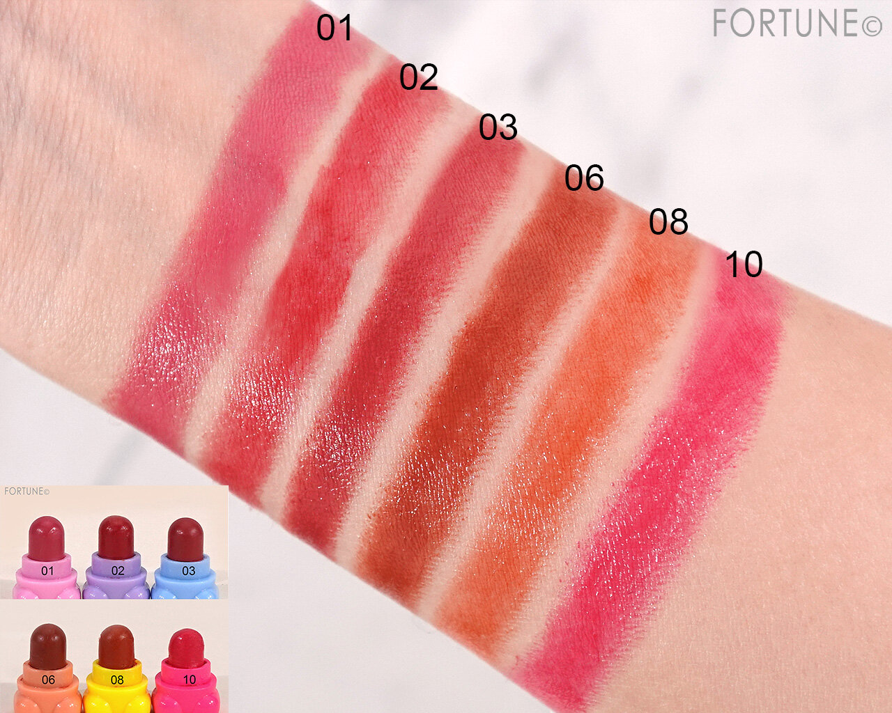 CathyDoll（キャシードール）　『Cathy Doll　シャイニーベア リップモイスト』　01　02　03　06　08　10