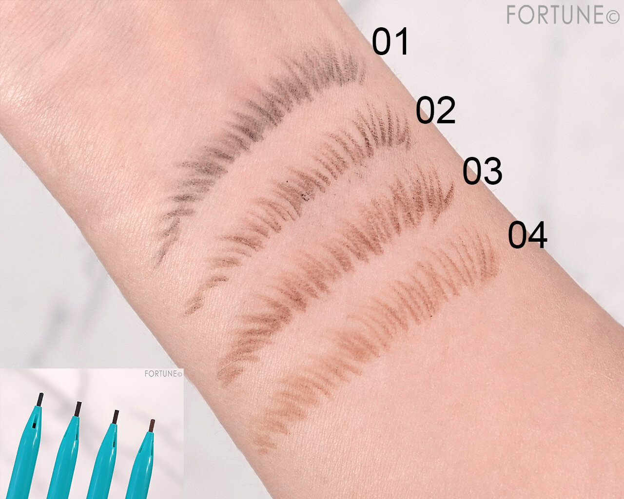 Cathy Doll（キャシードール）　『Cathy Doll　ニードルアイブロウペンシル』　01　02　03　04