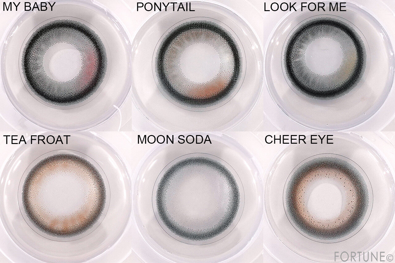 SIE.（シー）　SIE. 1day COLOR　MY BABY、PONY TAIL、LOOK FOR ME、TEA FLOAT、MOON SODA、CHEER EYE