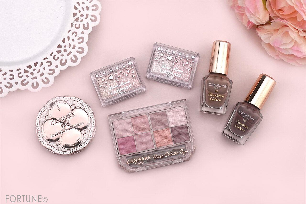 CANMAKE（キャンメイク）　2025年春新作コスメ　マシュマロフィニッシュパウダー mini　　ラメマニア　プティパレットアイズ　ファンデーションカラーズ