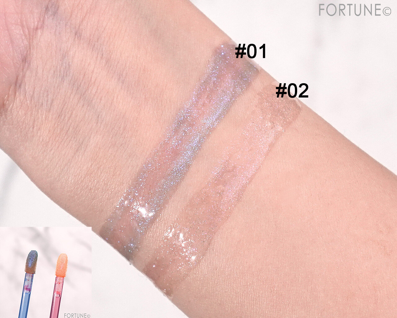 Lipit.（リップイット）　Lipit.　マーメイドウォーターグロス　01　02