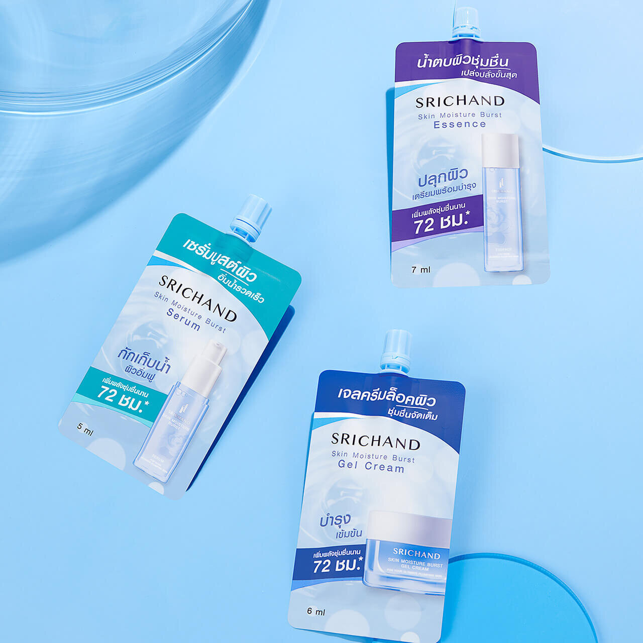 SRICHAND　スキンモイスチャーバースト セラム／スキンモイスチャーバースト エッセンス／スキンモイスチャーバースト ジェルクリーム