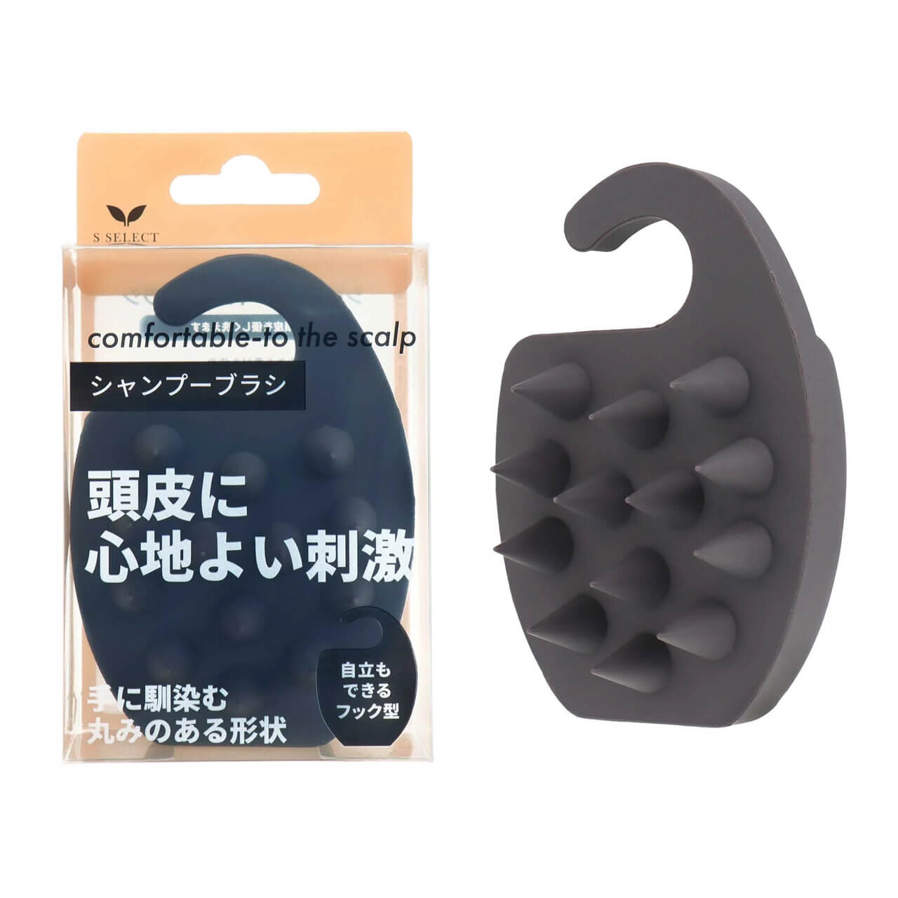 スギ薬局限定　エスセレクト　シリコーンシャンプーブラシ