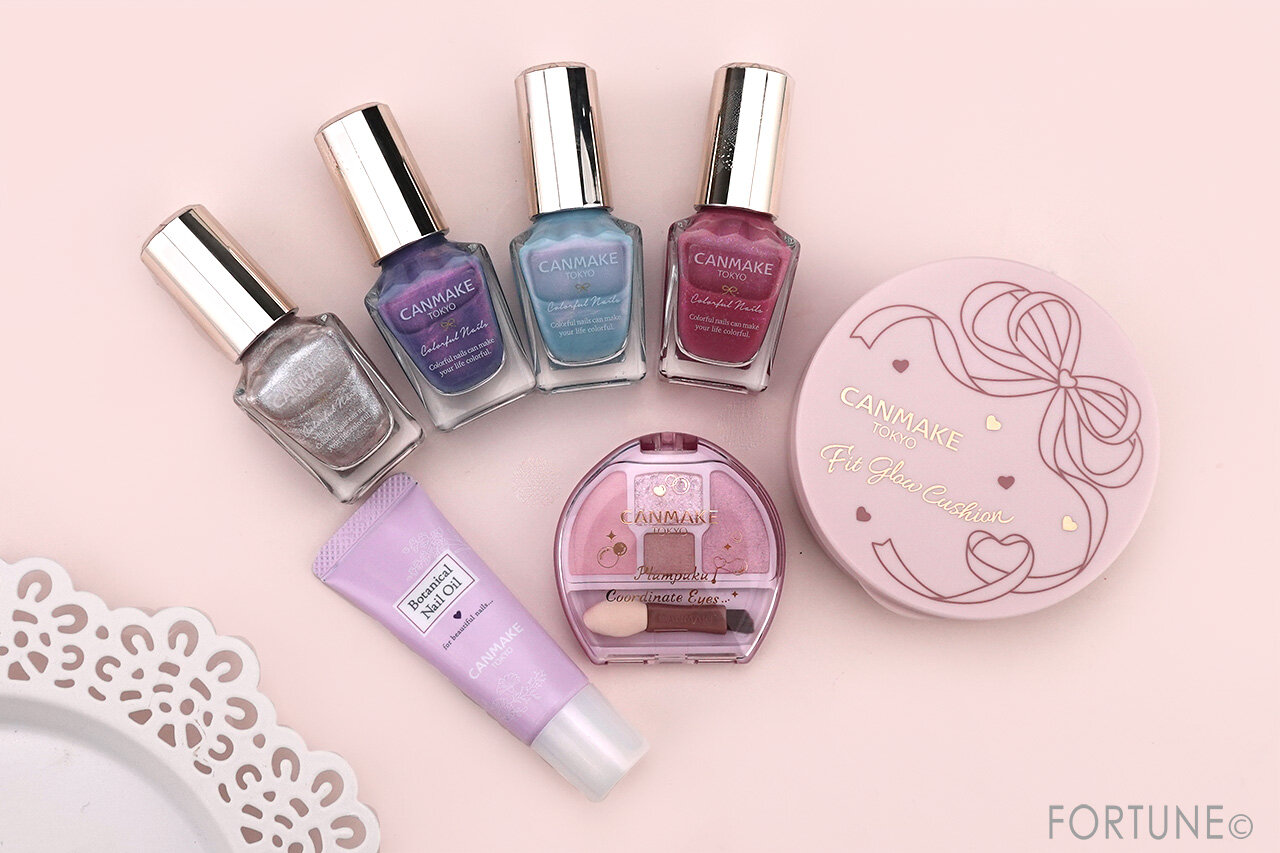 CANMAKE（キャンメイク）　2025年夏コスメ　『キャンメイク　ボタニカルネイルオイル』　『キャンメイク　カラフルネイルズ』　『キャンメイク　プランぷくコーデアイズ』　『キャンメイク　フィットグロウクッション』
