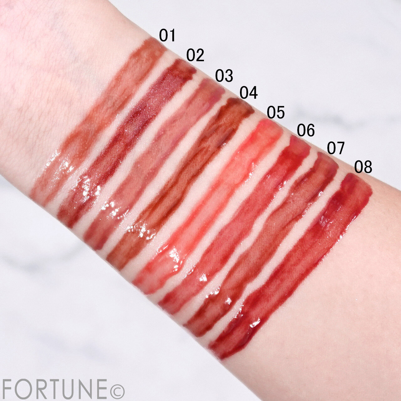 NAMING.（ネーミング）　グロウ ハートリップティント　01 02 03 04 05 06 07 08