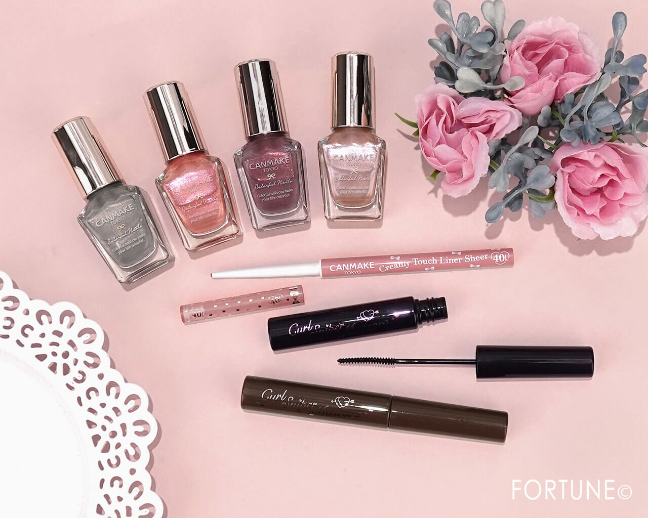 CANMAKE（キャンメイク）　2025年秋新作コスメ　『キャンメイク　クリーミータッチライナー　シアー』　『キャンメイク　カールスナイパーマスカラ』　『キャンメイク　カラフルネイルズ』