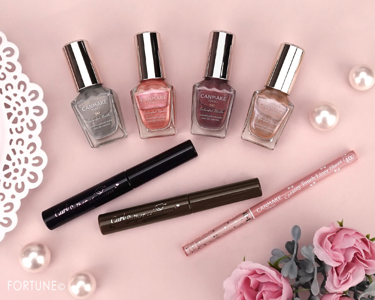 CANMAKE（キャンメイク）　2025年秋新作コスメ　『キャンメイク　クリーミータッチライナー　シアー』　『キャンメイク　カールスナイパーマスカラ』　『キャンメイク　カラフルネイルズ』