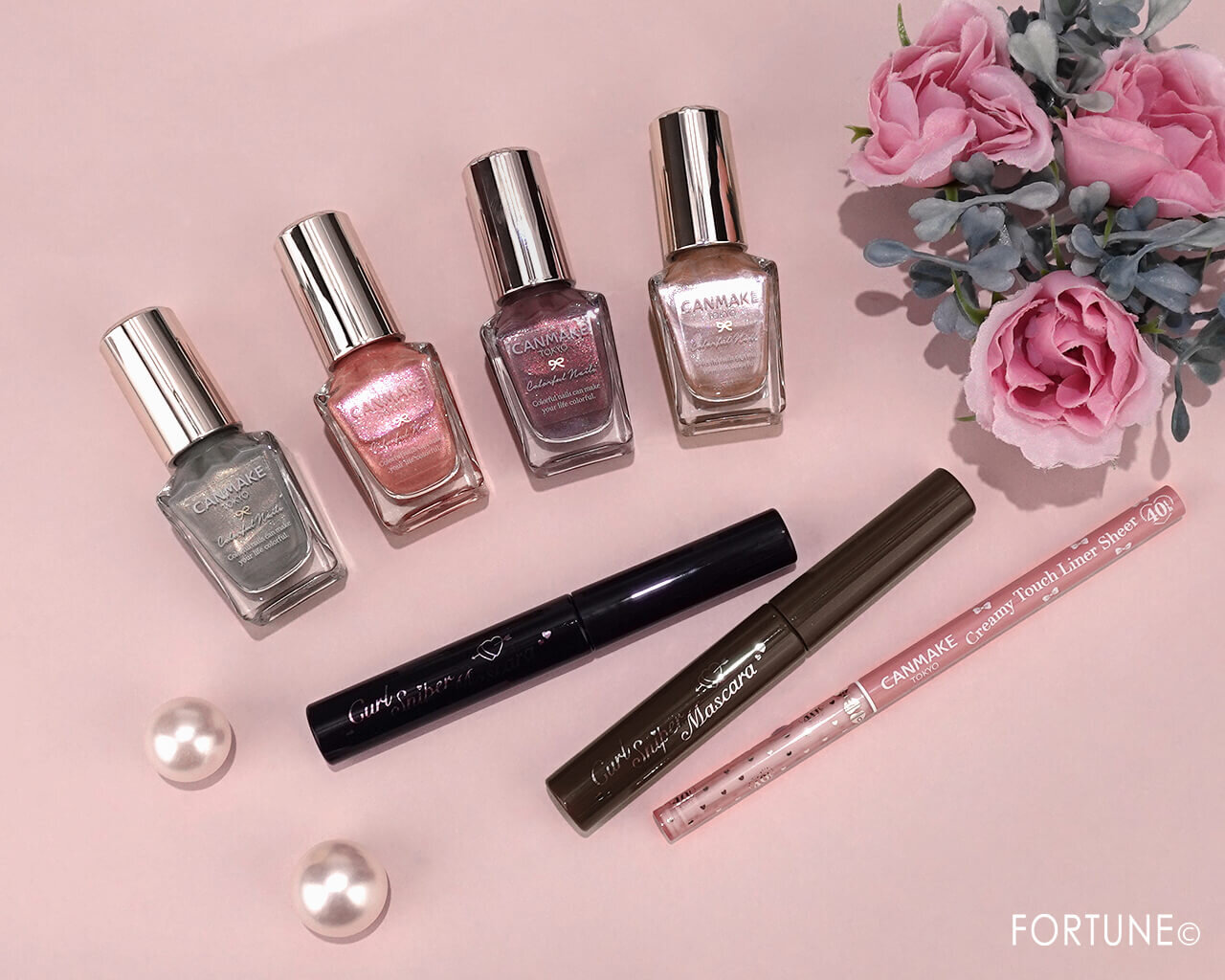 CANMAKE（キャンメイク）　2025年秋新作コスメ　『キャンメイク　クリーミータッチライナー　シアー』　『キャンメイク　カールスナイパーマスカラ』　『キャンメイク　カラフルネイルズ』