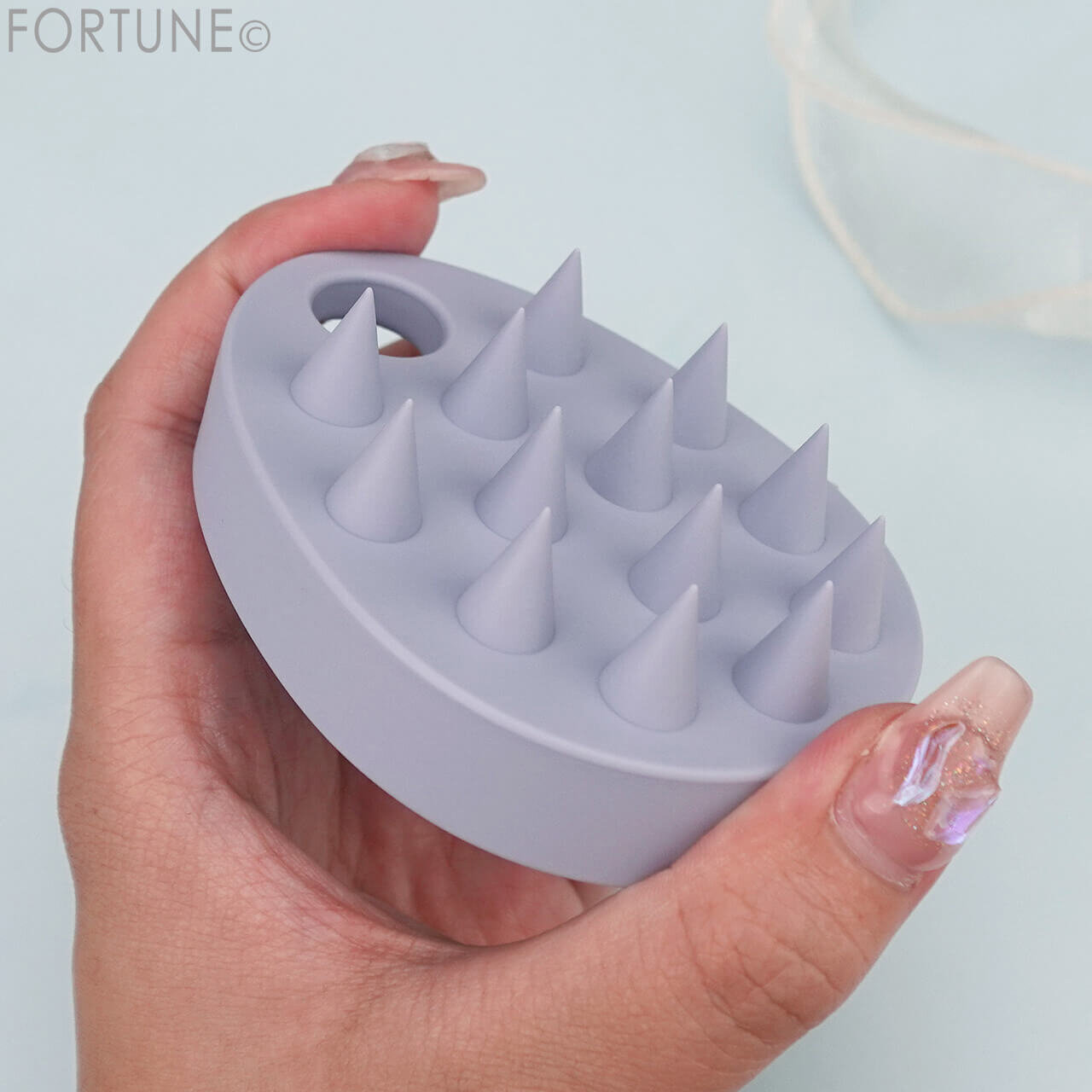 MAPEPE（マペペ）　リラクシングスカルプケアブラシ〈ソフト〉　スカイブルー