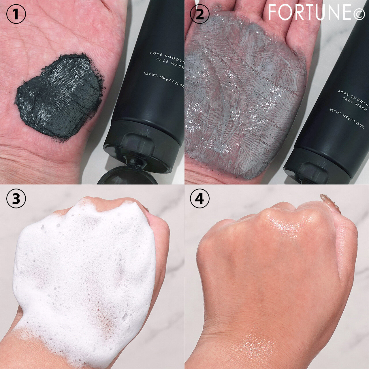 CLAYGE（クレージュ）ポアスムージング フェイスウォッシュ ブラック