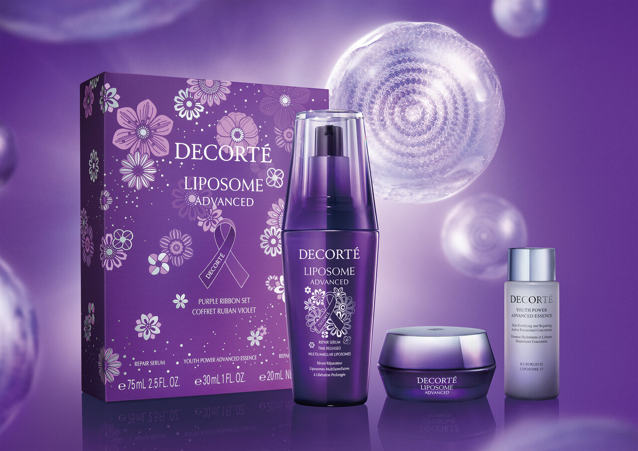 コスメデコルテ　2025クリスマスコフレ　リポソーム アドバンスト リペアセラム パープルリボン セット 2025