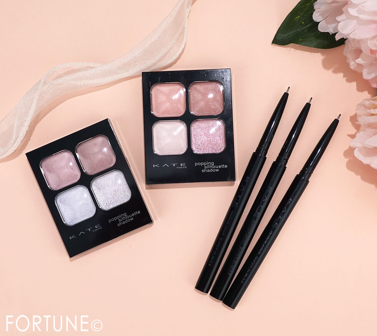 KATE（ケイト）　2025年冬新作コスメ　『ケイト　アイブロウペンシルスーパースリム０.８』　『ケイト　ポッピングシルエットシャドウ』