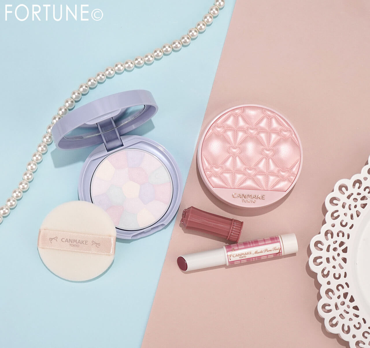 CANMAKE（キャンメイク）　2025年冬新作コスメ　『むちぷるティント』　　『マシュマロフィニッシュパウダー 〜Abloom〜』　『イルミネイティングフィニッシュパウダー 〜Abloom〜』