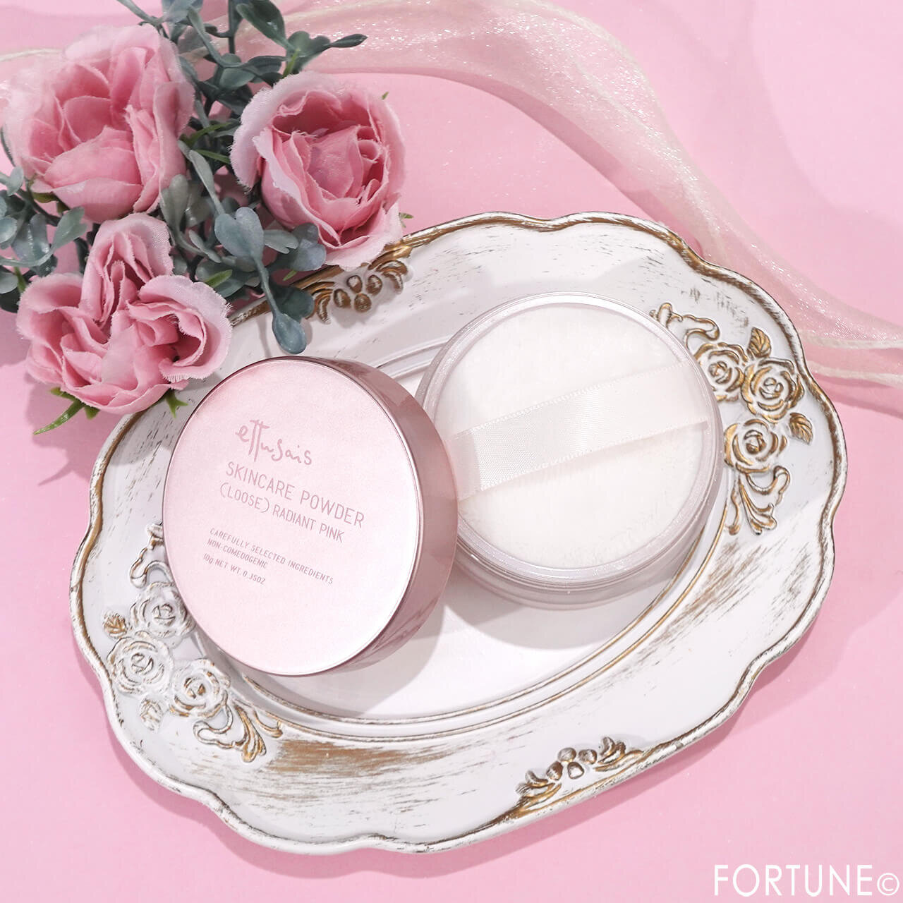 ettusais（エテュセ）　『エテュセ　スキンケアパウダー　（ルース）　ラディアントピンク』