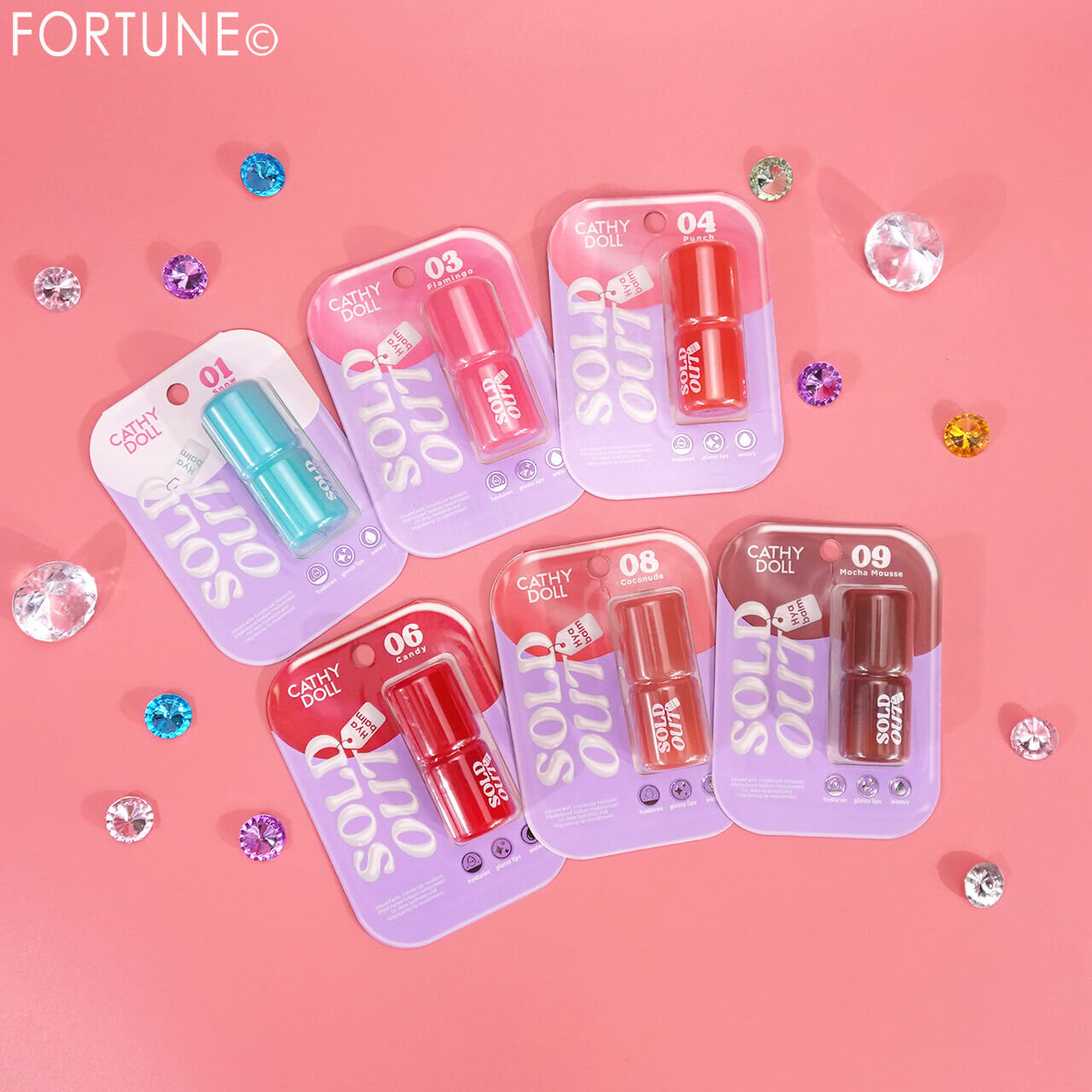 Cathy Doll（キャシードール）　2025年冬新作コスメ　『CathyDoll　ソールドアウトリップバーム』