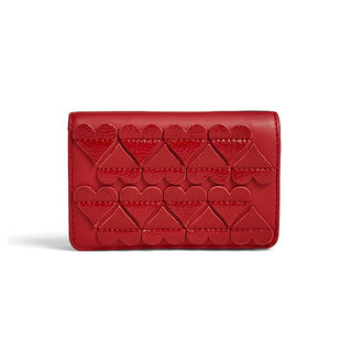 stitched hearts compact wallet (215227)
