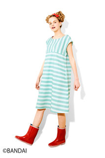 くまのがっこう ジャッキーとおそろいストライプワンピース|フェリシモ (377333)