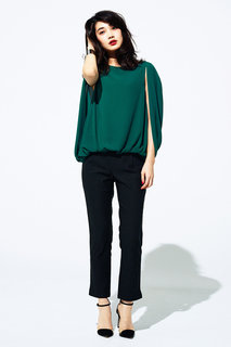 IEDIT 風を通して涼しげなエアーリフレッシュパンツ〈ブラック〉|フェリシモ (377398)