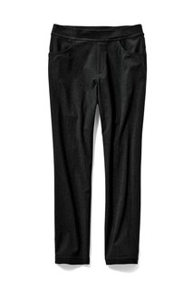 接触冷感素材のスキニーシルエットパンツ〈ブラック〉|フェリシモ (377422)