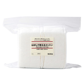 はがして使えるコットン　６０枚入・約８５ｘ６０ｍｍ | 無印良品ネットストア (599846)