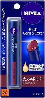 ニベア リッチケア&カラーリップ ボルドーがビューティ...