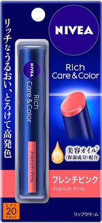ニベア リッチケア&カラーリップ フレンチピンク 2g...