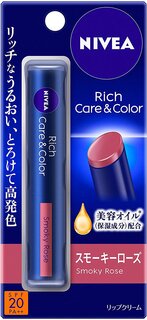 ニベア リッチケア&カラーリップ スモーキーローズ 2...