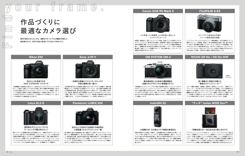 作品づくりに最適なカメラ選び