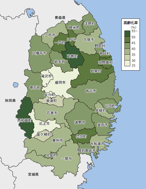 岩手県の介護保険　通いの場・地域ケア会議へリハ職の関与
