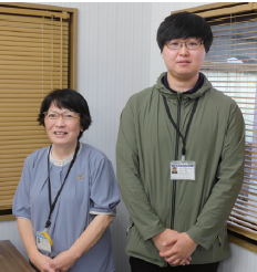 代表の松本さん（左）と ヘルパーの坂本さん