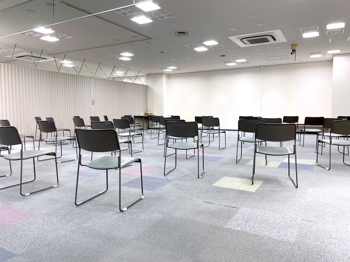 広大なフロアを活かし、ケアマネジャー、介護職、介護テクノロジーなどのセミナーや研修も随時開催されている