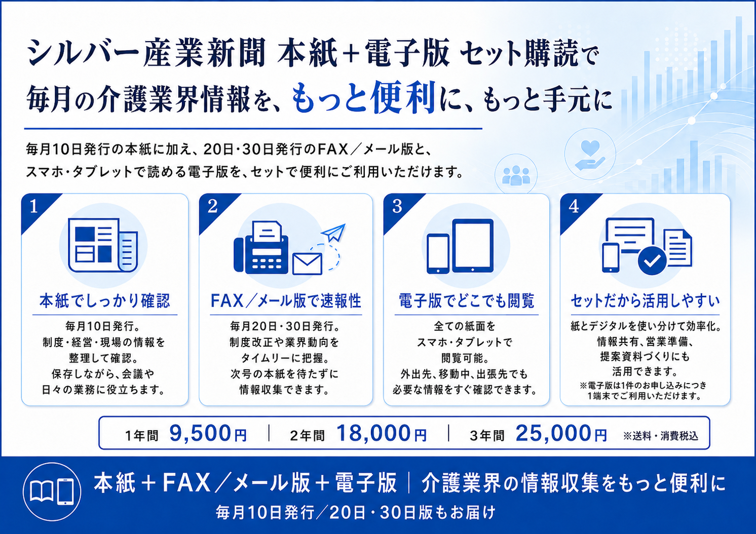 シルバー産業新聞 本紙＋電子版 セット購読のご案内