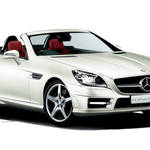 白と赤のコントラストの際立つ特別なSLK|Mercedes-Benz