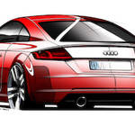 3世代目アウディ「TT」のスケッチが公開|Audi