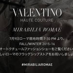ヴァレンティノ 2015-16秋冬 オートクチュールコレクションのショーをライブストリーミング|VALENTINO