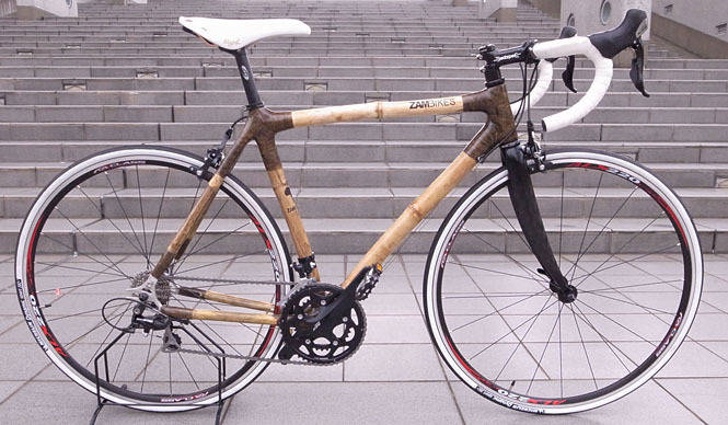 ZAMBIKES バンブーバイク　カーボンフォーク RS81 神奈川 引取限定 ZAMBIKES｜ザンビアの竹製自転車フレーム「ZAMBIKES バンブー