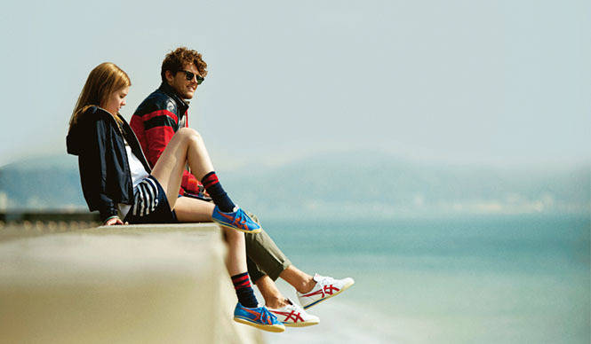 Onitsuka Tiger フクロウ Onitsuka Tiger and textile graphic label nowartt by art director