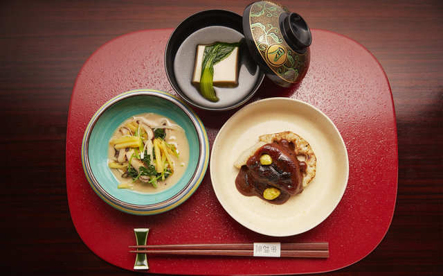 精進料理シェフの野村大輔氏が考案。オリーブオイルを活用した
