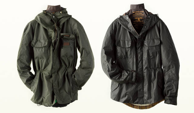 barbour トキト　コラボ　バイシクルジャケット　バヴァー Barbour × TO KI TO》ミリタリー ワックス ジャケット｜ワックス