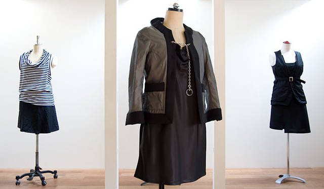 <strong>SUEHILLO│スエヒロ</strong>　ジャケット4万9350円、ワンピース1万6800円