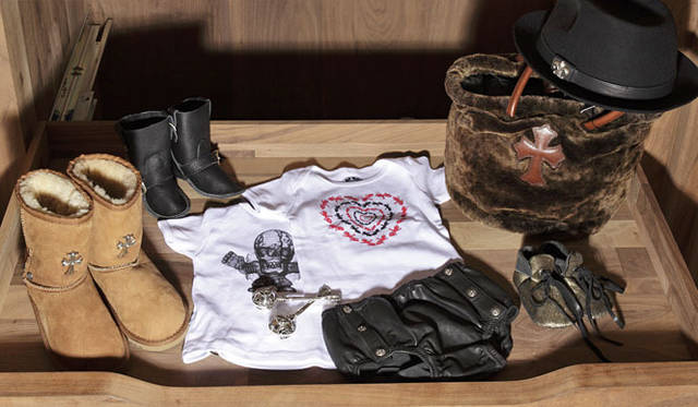 クロムハーツ キッズ　ベビー　帽子　バゲットハット CHROME HEARTS クロムハーツ ハット HAT U CHUM FBRC サイズ:L