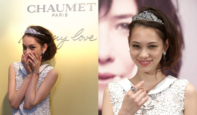 <strong>CHAUMET｜ショーメ</strong> ショーメのハイジュエリーを纏った水原希子さん。