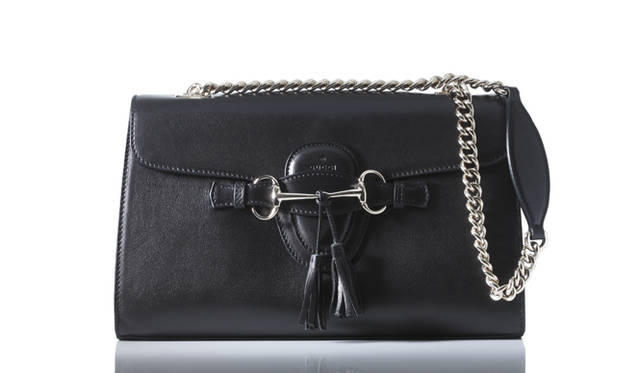 美品　GUCCI グッチ　エミリー　ブラック　ショルダーバッグ グッチ チェーンショルダーバッグ EMILY エミリー マイクロ