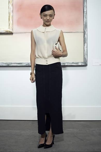 rila <strong>2014年春夏コレクション会場スナップ</strong> Rila Fukushima|福島リラ (シャネルの会場にて・パリ) © CHANEL