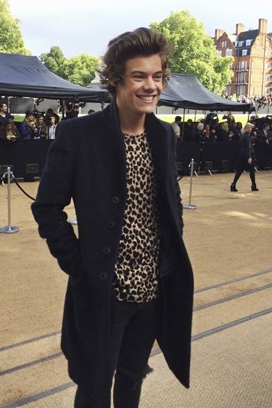 12 <strong>2014年春夏コレクション会場スナップ</strong> Harry Styles|ハリー・スタイルズ (<a href="/gallery/321371">バーバリーの会場にて</a>・ロンドン)