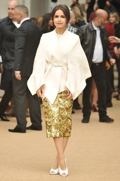 16 <strong>2014年春夏コレクション会場スナップ</strong> Miroslava Duma|ミロスラヴァ・デュマ (<a href="/gallery/321371">バーバリーの会場にて</a>・ロンドン)