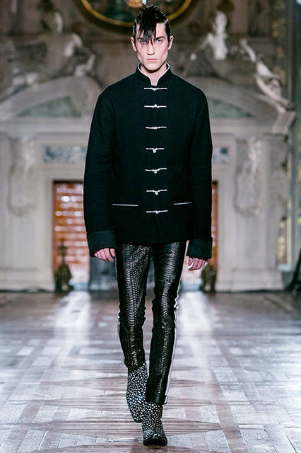 希少　Haider Ackermann　ハイネックマントコート HAIDER ACKERMANN 未使用 Haider Ackermann ウーブン シングル