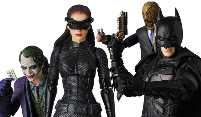 バットマン☆5個セット…スケアクロウ、キャットウーマン、ジョーカー、ベイン他 MAFEX スケアクロウ、セリーナ・カイル Ver.2.0、バットマン Ver