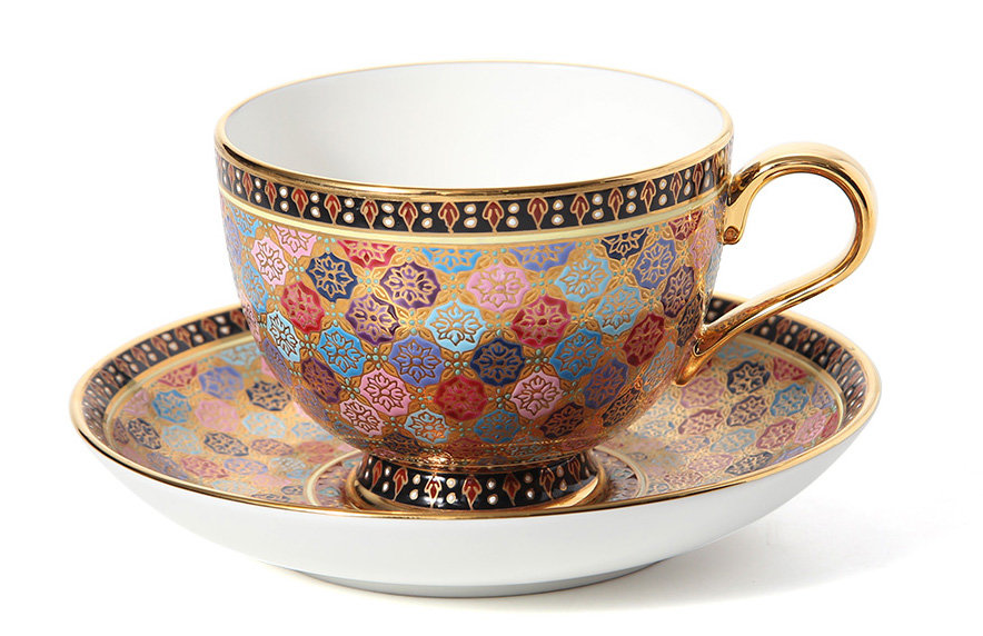 ベンジャロン焼き ティーセット タイ皇室御用達 タイの食器ブランド